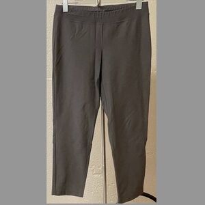 NWT Eileen Fisher Slim Cropped Pant washable crepe in Slate Gray PS